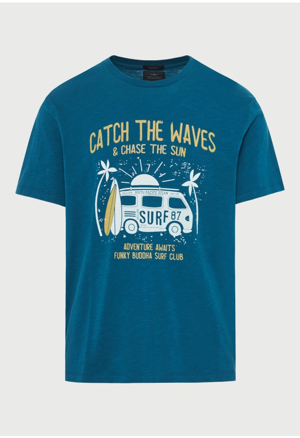 Ανδρικό βαμβακερό t-shirt με τύπωμα