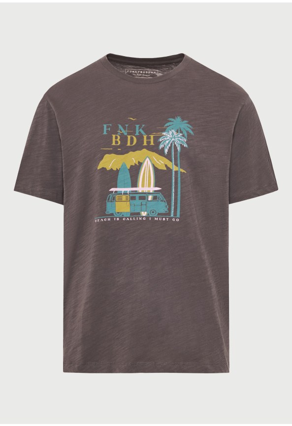 Ανδρικό βαμβακερό t-shirt με τύπωμα