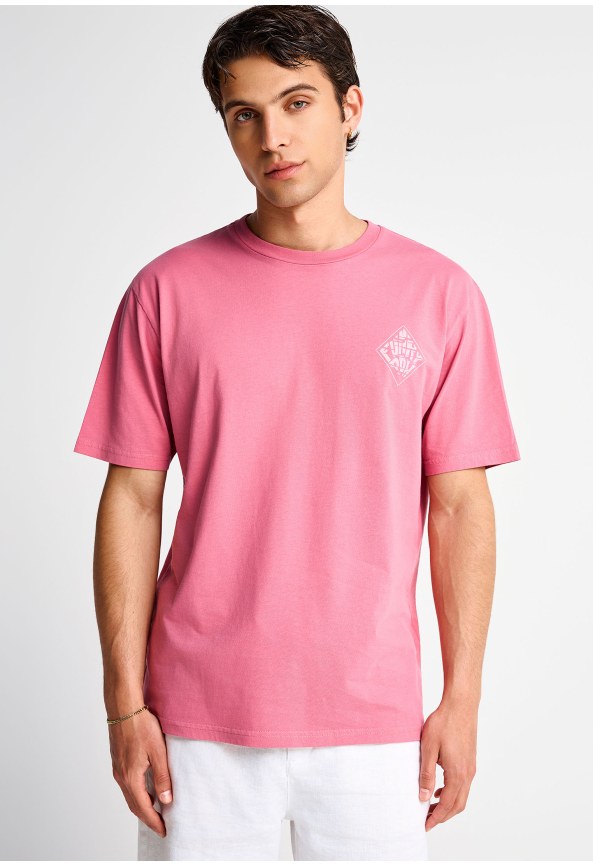Ανδρικό t-shirt με τύπωμα στην πλάτη