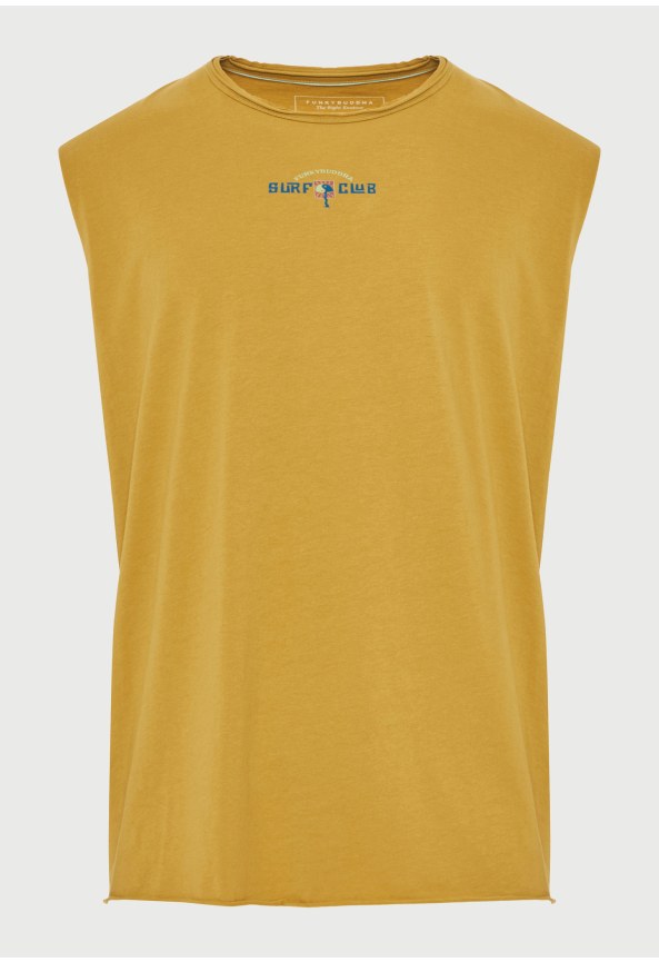 Ανδρική αμάνικη μπλούζα από βαμβάκι