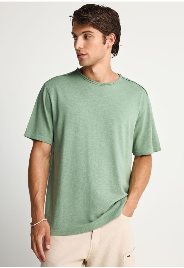 Ανδρικό relaxed t-shirt από βαμβάκι - The essentials