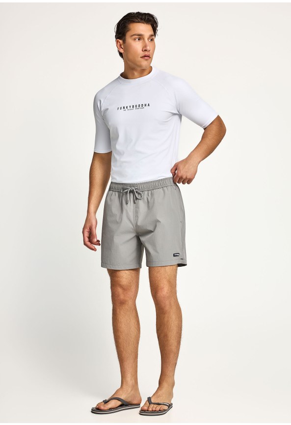 Ανδρικό swimwear t-shirt με τύπωμα