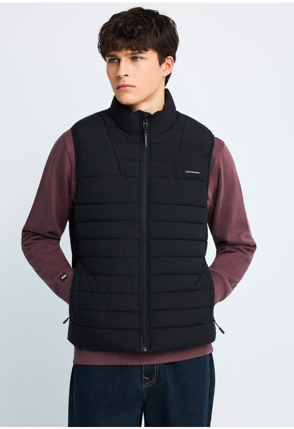 Men's sleeveless quilted puffer vest