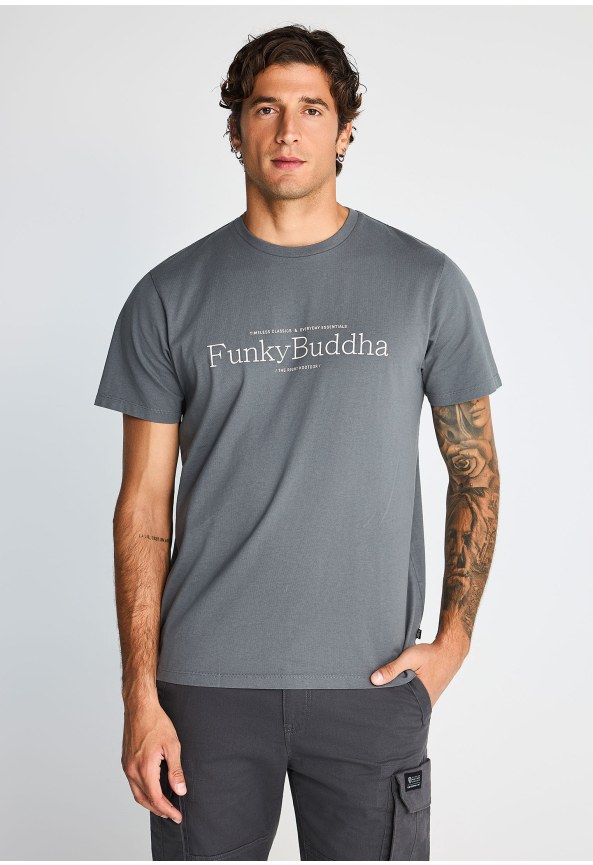 Men's short-sleeve t-shirt with logo print