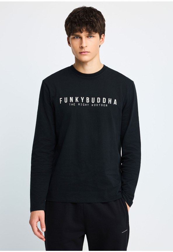 Men's long-sleeve t-shirt with logo
