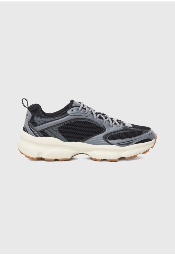 Men's retro mesh running sneakers with chunky sole