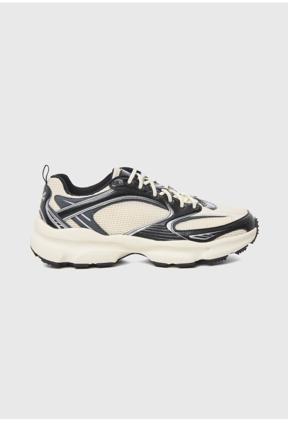 Men's retro mesh running sneakers with chunky sole