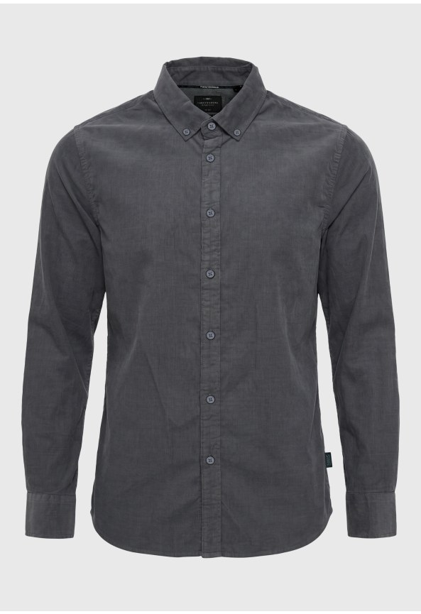 Men's cotton corduroy button-down shirt