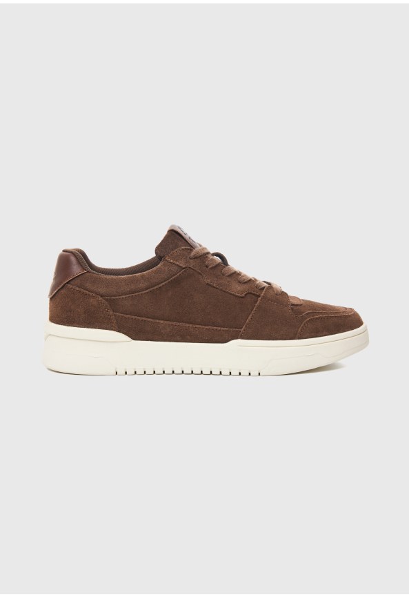 Men's suede cupsole sneakers