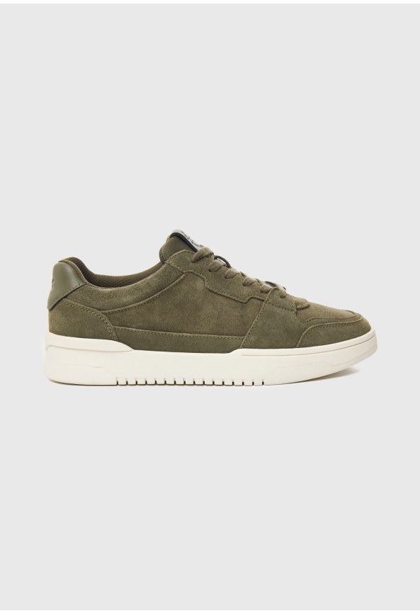 Men's suede cupsole sneakers