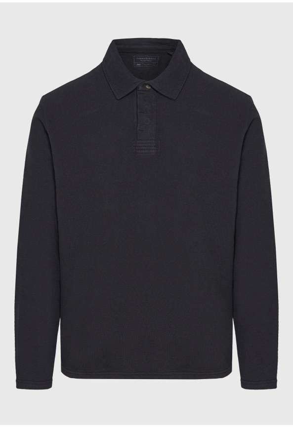 Men's longsleeve polo shirt relaxed fit