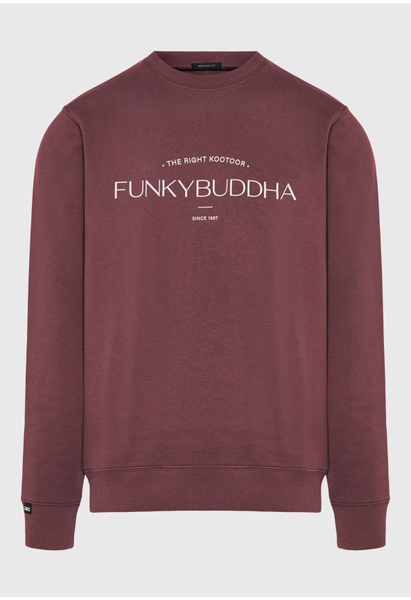 Ανδρική μπλούζα φούτερ crewneck με λογότυπο