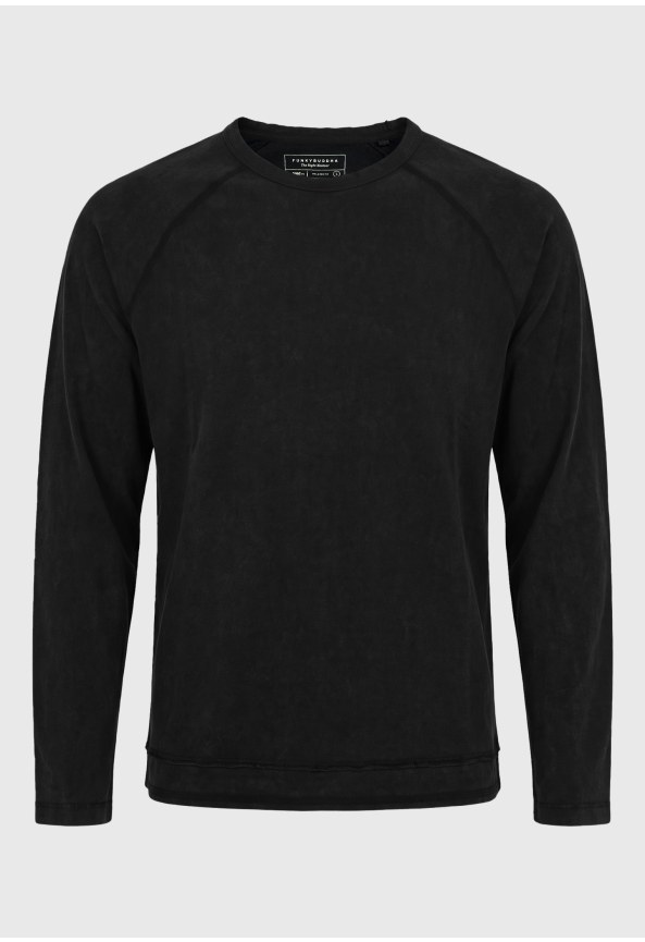Ανδρική μπλούζα relaxed fit με μακριά μανίκια