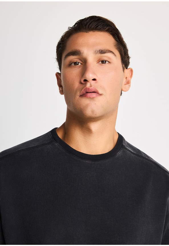 Ανδρικό oversized t-shirt με vintage όψη