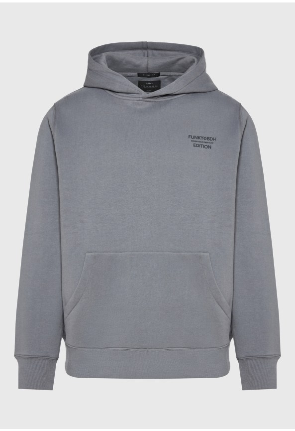 Ανδρικό hoodie με graphic λογότυπο πίσω