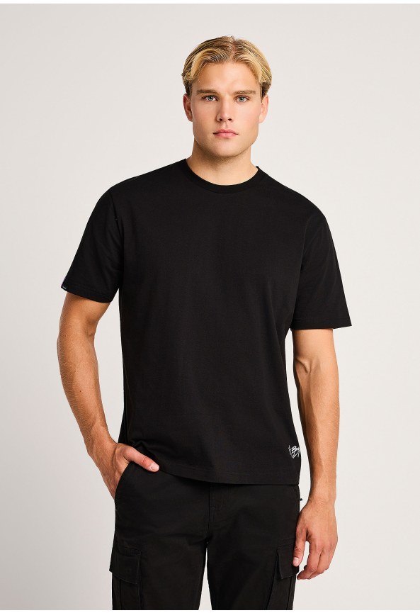 Ανδρικό relaxed fit t-shirt με graffiti print