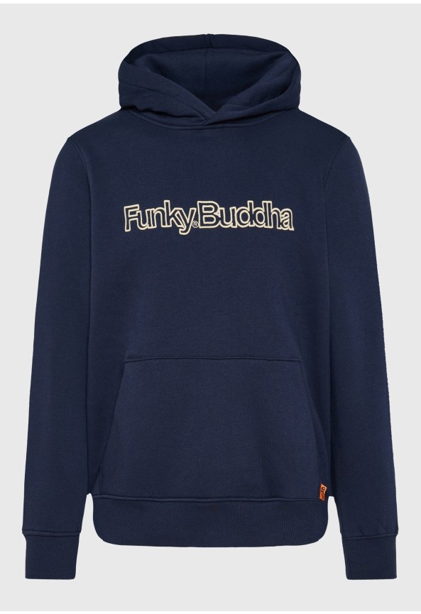 Men's overhead hoodie with outline logo