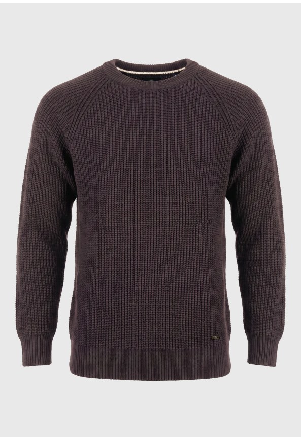 Men's regular fit raglan knit sweater