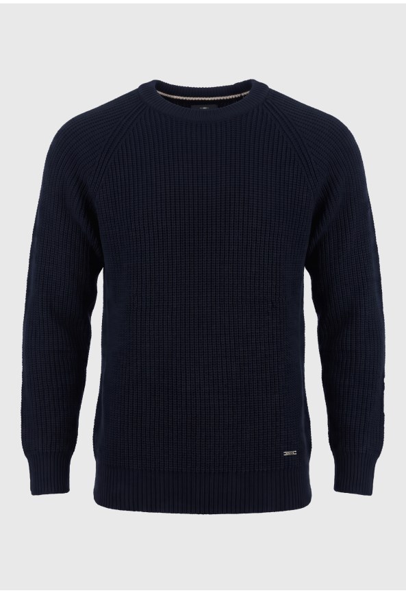 Men's regular fit raglan knit sweater