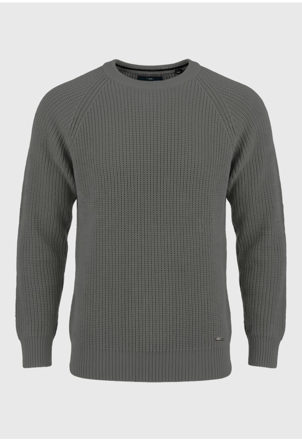 Men's regular fit raglan knit sweater