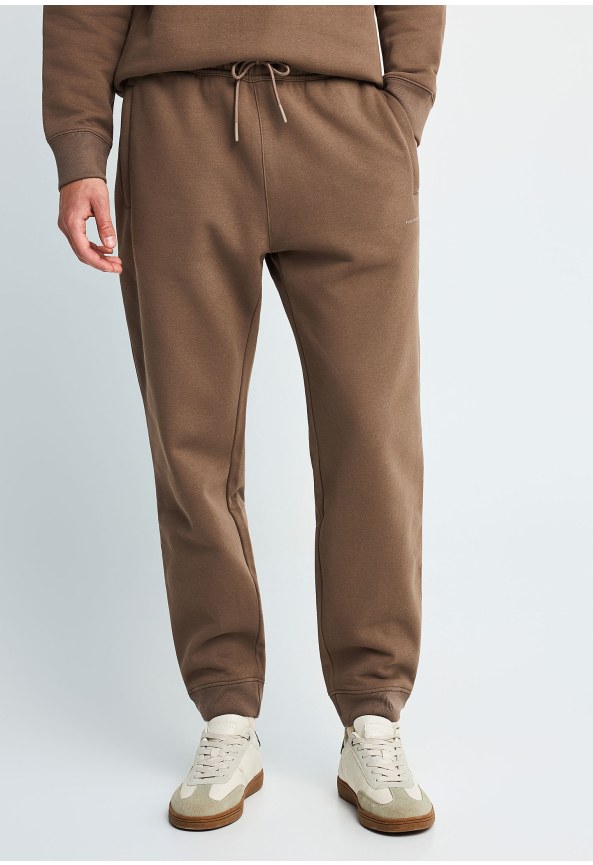 Men's fleece jogger pants with drawstring waist