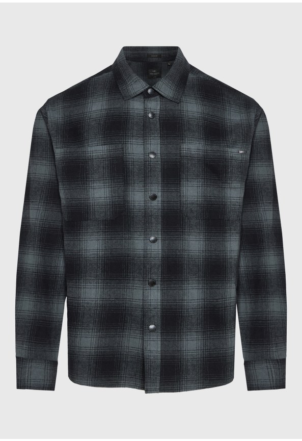Ανδρικό καρό overshirt flannel look