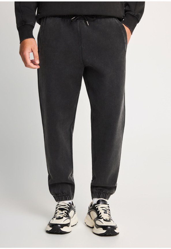 Ανδρικό παντελόνι φόρμας loose fit με vintage όψη