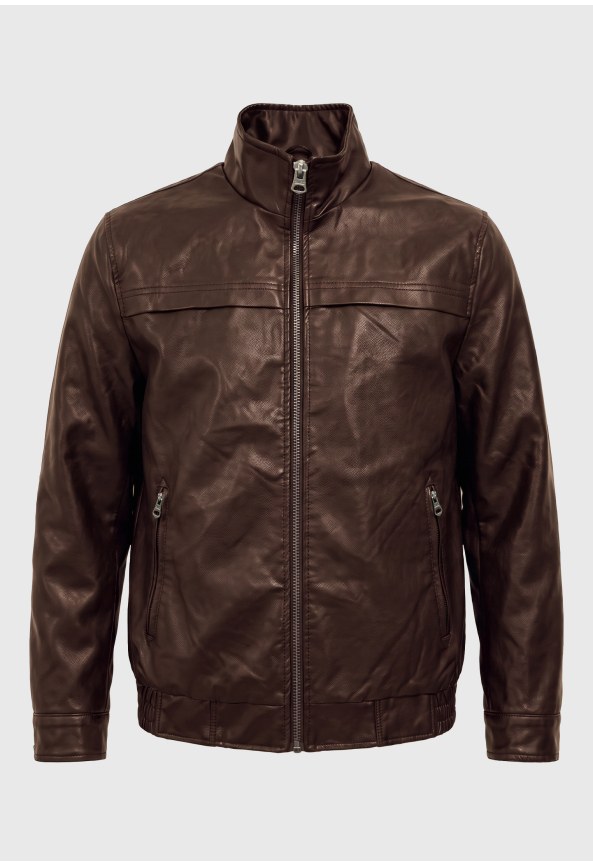 Casual jacket με επένδυση και λάστιχο στη μέση
