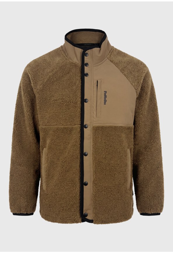 Ανδρική ζακέτα sherpa fleece relaxed fit