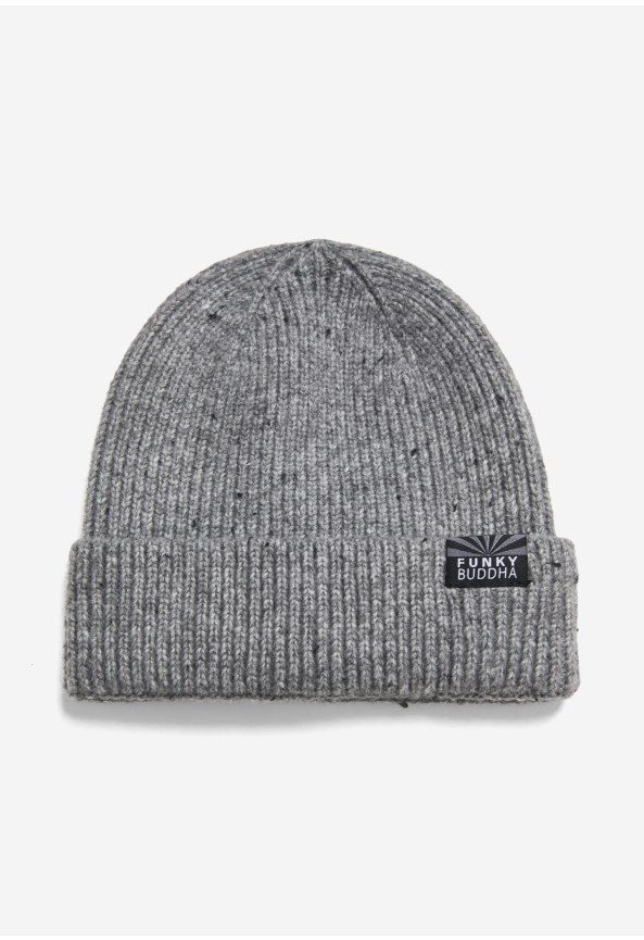 Ανδρικός σκούφος beanie με πλέξη τουίντ