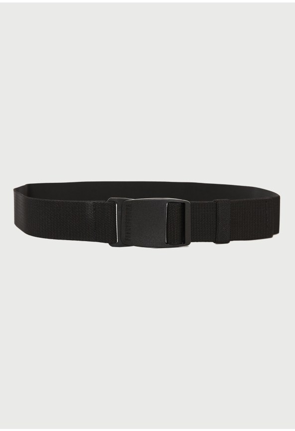 Men's stretch webbing belt with quick-release buckle