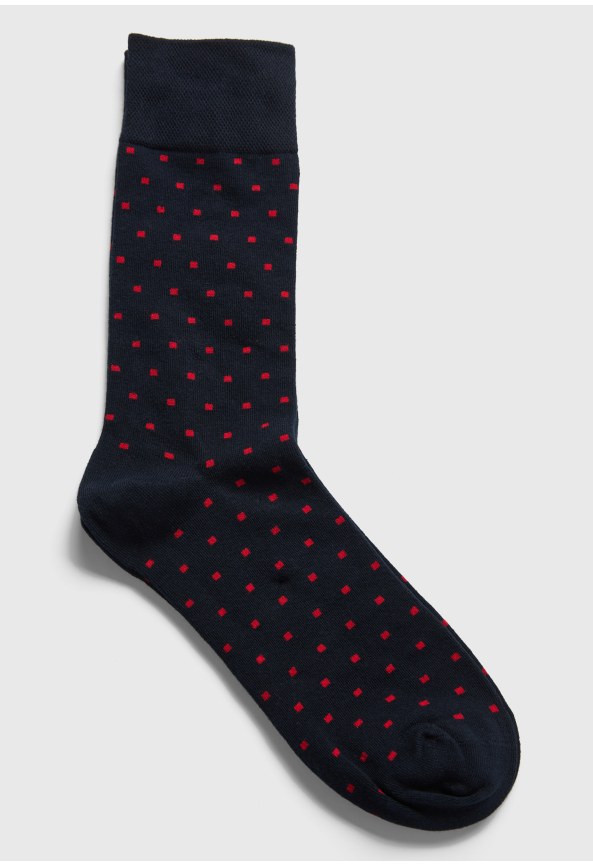 Men's micro-dot pattern socks