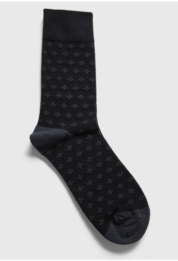 All-over mini geometric pattern socks