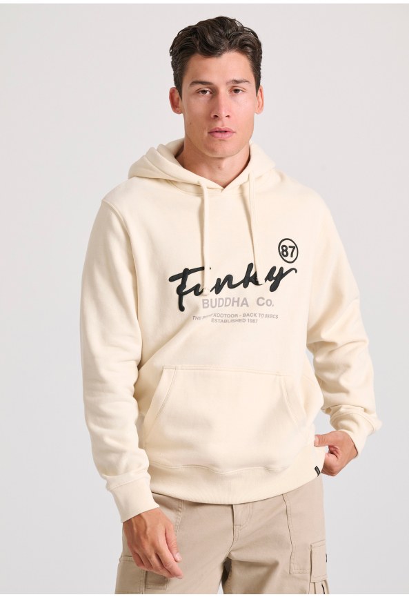 Relaxed fit φούτερ με κέντημα στο στήθος