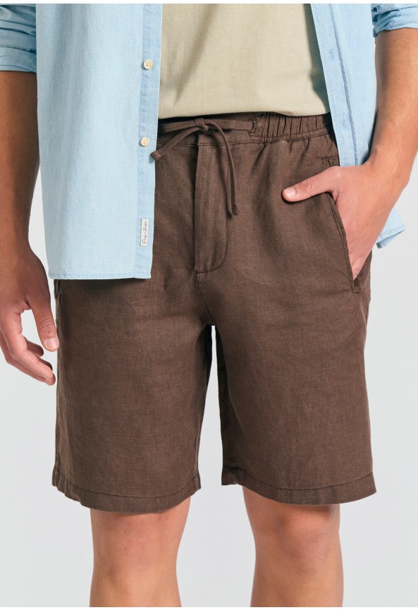 Comfort fit garment dyed βερμούδα