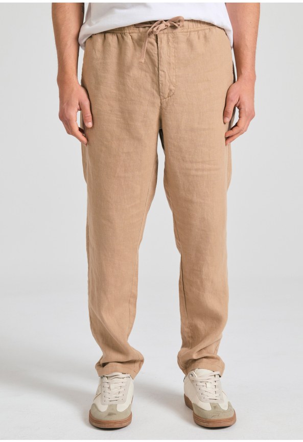 Ανδρικό comfort fit linen blend chino παντελόνι