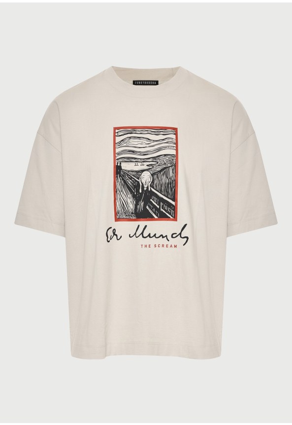 Oversized t-shirt The Scream - FUNKY BUDDHA x apoh London