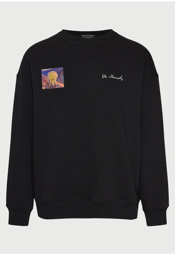 Relaxed fit φούτερ crewneck The Scream - FUNKY BUDDHA x apoh London