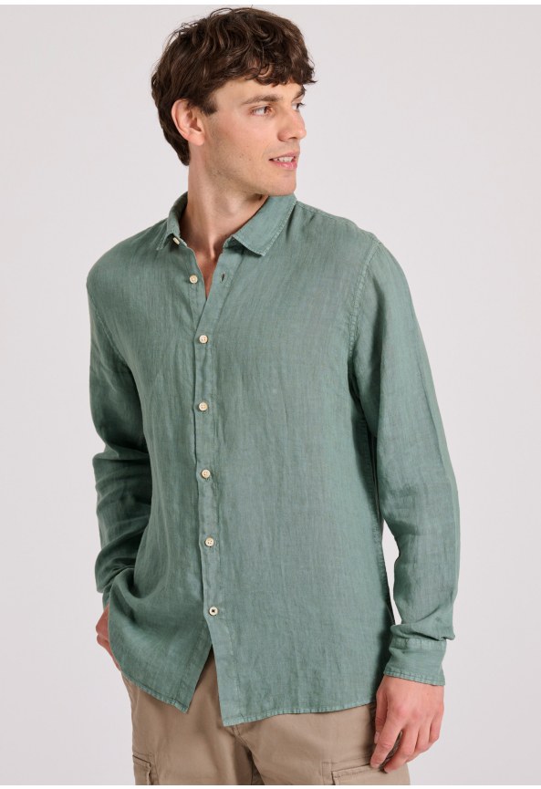 Μακρυμάνικο λινό πουκάμισο Garage 55