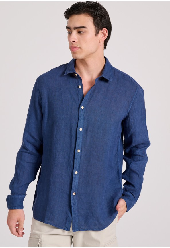 Μακρυμάνικο λινό πουκάμισο Garage 55