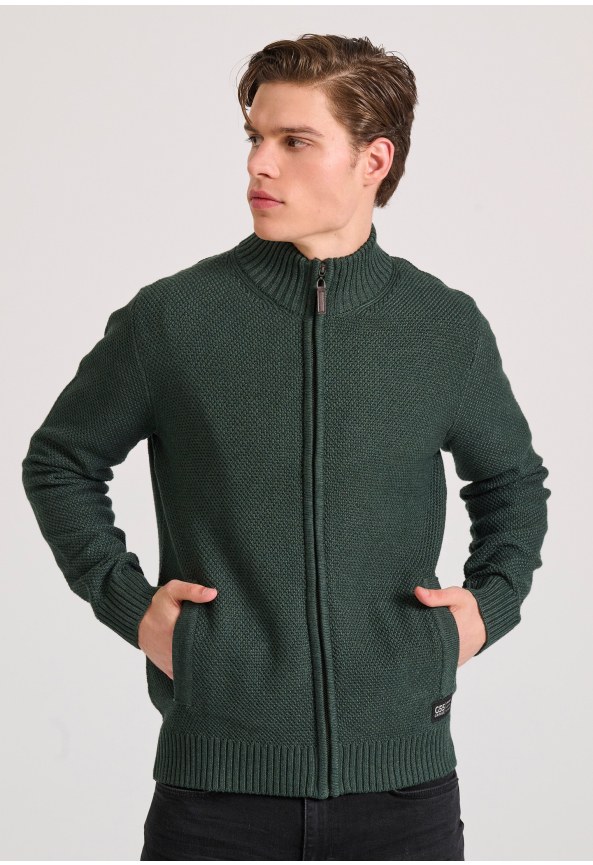 Ανδρική ζακέτα με ανάγλυφη υφή Garage 55