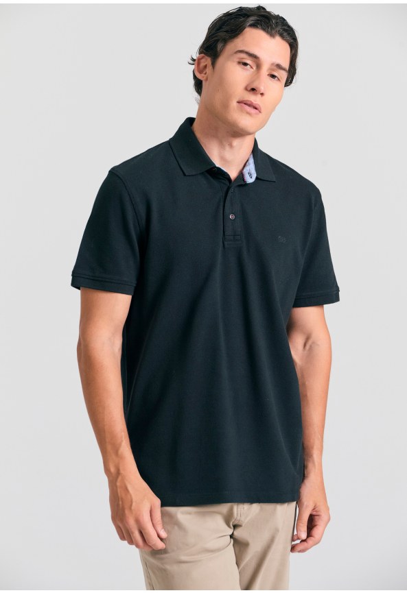 Essential polo μπλούζα με κέντημα Garage 55.