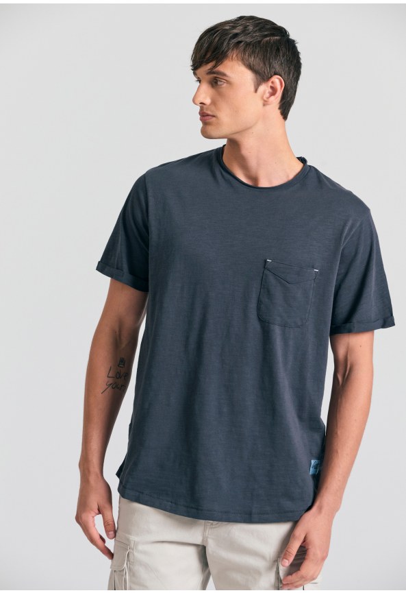 Βαμβακερό t-shirt με τσέπη στο στήθος Garage 55.