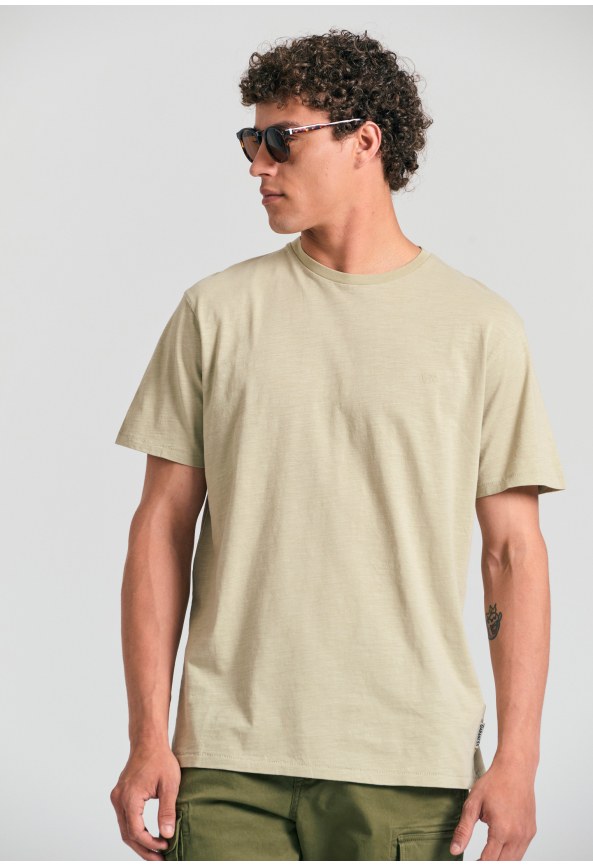 Βαμβακερό t-shirt με κεντημένο logo Garage 55.