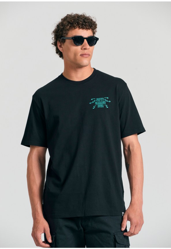 Relaxed fit t-shirt με τύπωμα στην πλάτη Garage 55.