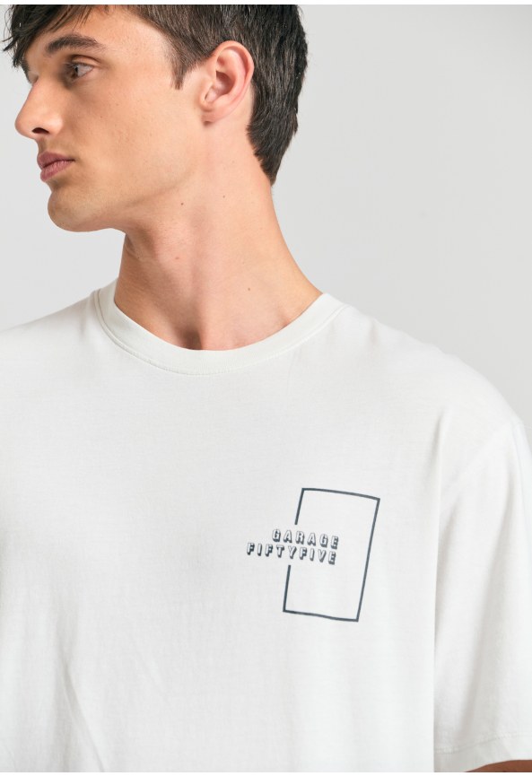Relaxed fit t-shirt με τύπωμα στην πλάτη Garage 55.