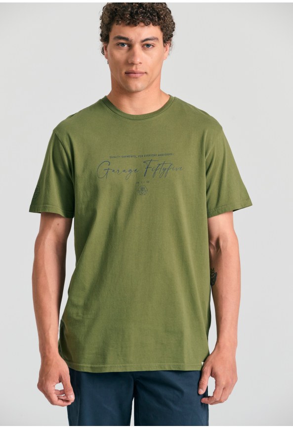 T-shirt με branded τύπωμα Garage 55.