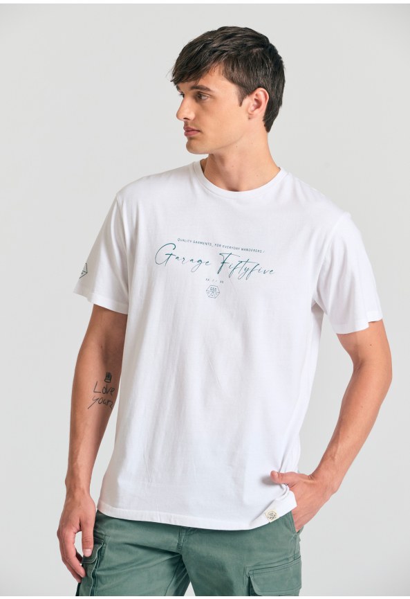 T-shirt με branded τύπωμα Garage 55.