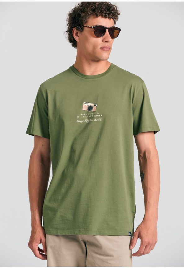 Men's t-shirt with vintage print Garage 55