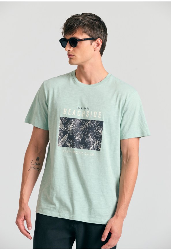 T-shirt with frame print on the chest Garage 55